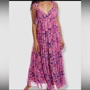 Rococo and Sand Beautiful long floral dress